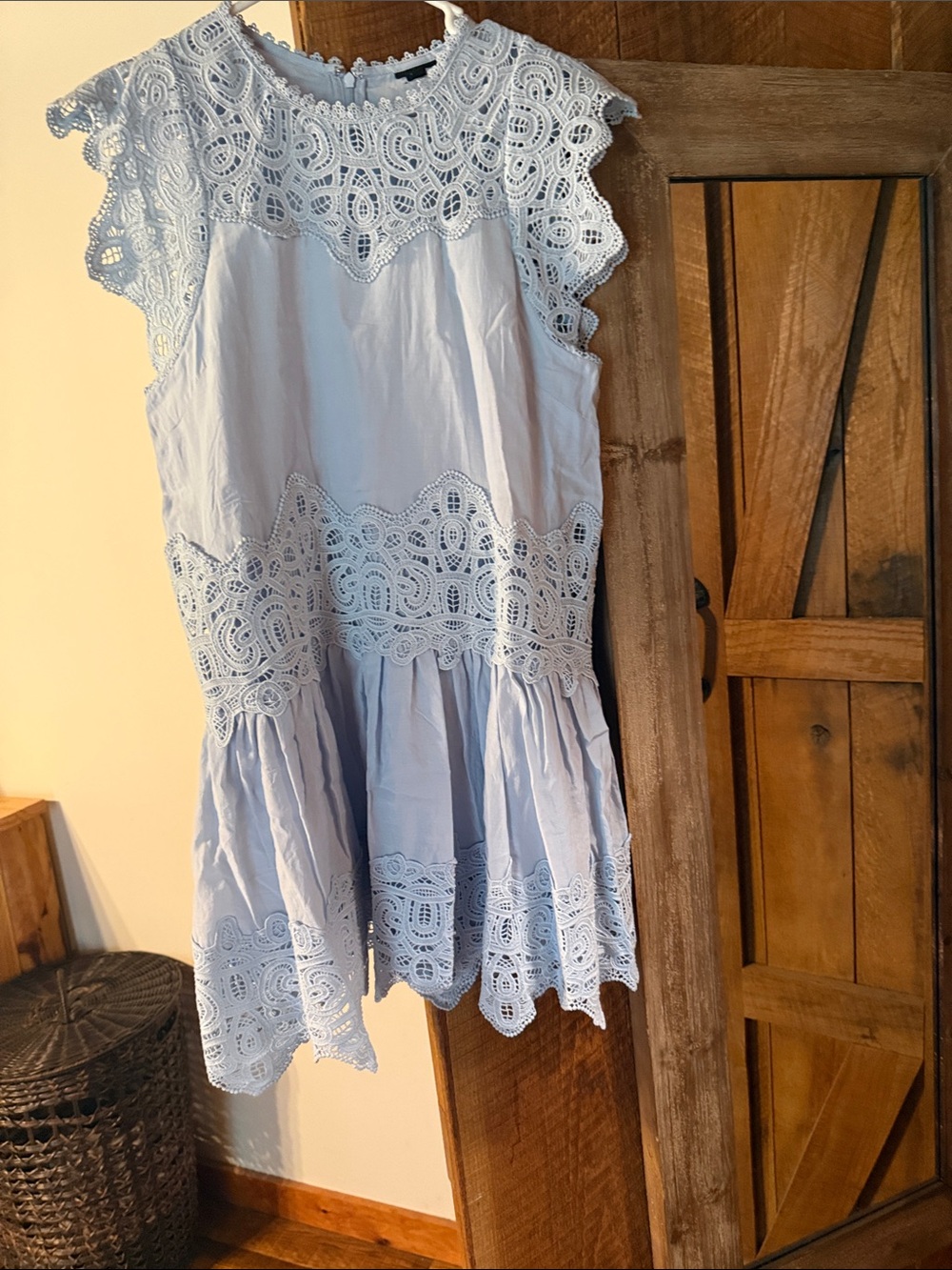 Lace eyelet dress